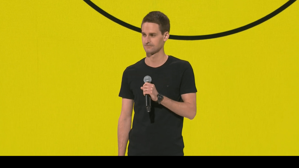 Snap Inc. chief executive officer Evan Spiegel.