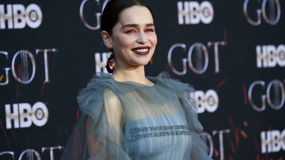 Emilia Clarke attends HBO's "Game of Thrones" final season premiere at Radio City Music Hall, in New YorkNY Premiere of "Game of Thrones" Final Season, New York, USA - 03 Apr 2019