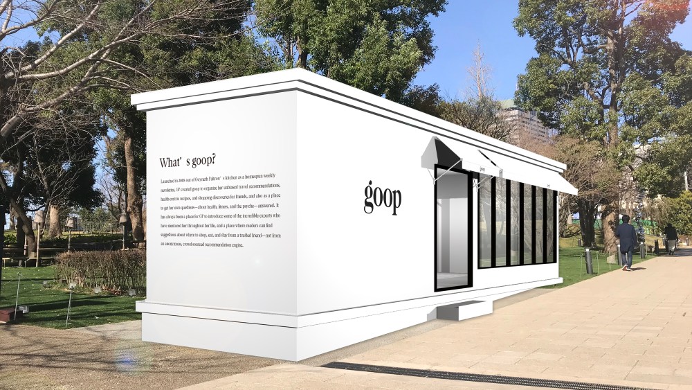 The Goop pop-up in Tokyo.