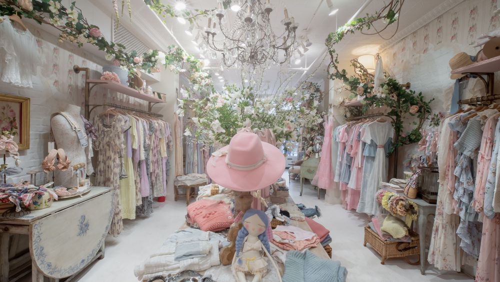 LoveShackFancy's new store at 390 Bleecker Street is unabashedly feminine and romantic.