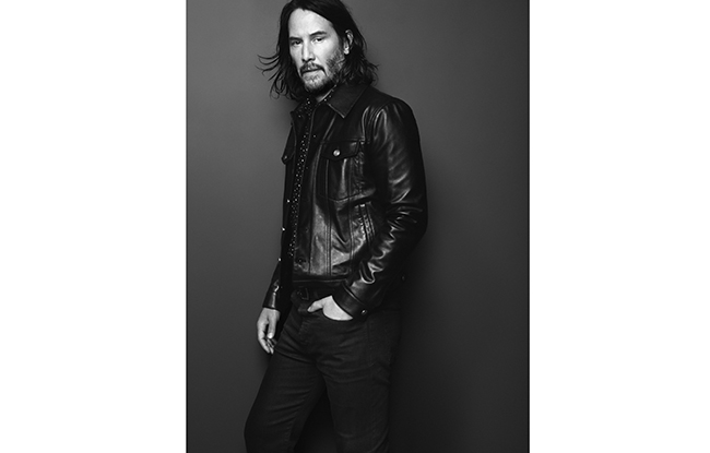 Keanu Reeves in the Saint Laurent campaign