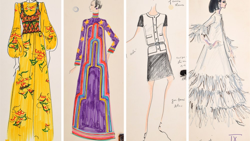 Lagerfeld Fashion Sketches Going Under the Hammer