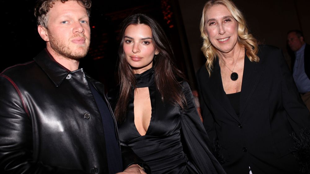 Sebastian Bear-McClard, Emily Ratajkowski, Lisa PhillipsNew Museum's 2019 Spring Gala, New York, USA - 03 Apr 2019