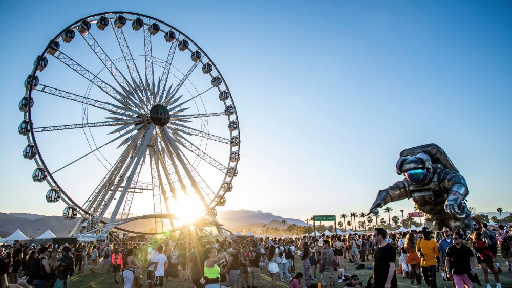 Festival goers attend the Coachella Music & Arts Festival at the Empire Polo Club, in Indio, Calif2019 Coachella Music And Arts Festival - Weekend 1 - Day 1, Indio, USA - 12 Apr 2019