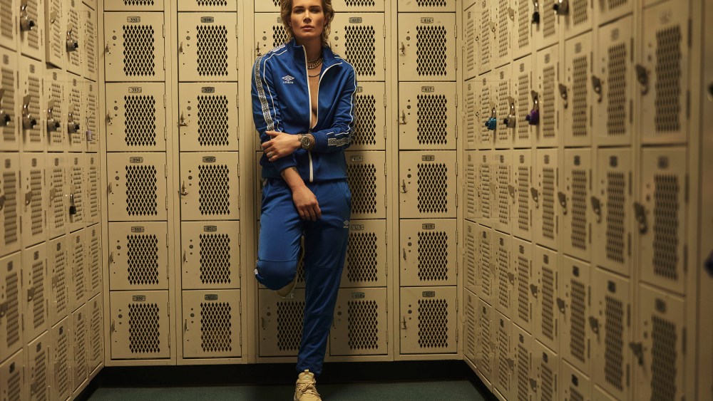 Ashlyn Harris in her latest Umbro campaign.