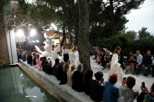 Louis Vuitton Cruse 2019 collection at Saint-Paul-de-Vence in France.