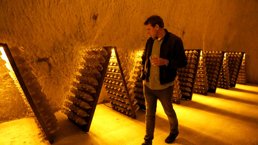 Jonathan Anderson at the House of Ruinart in Champagne, France
