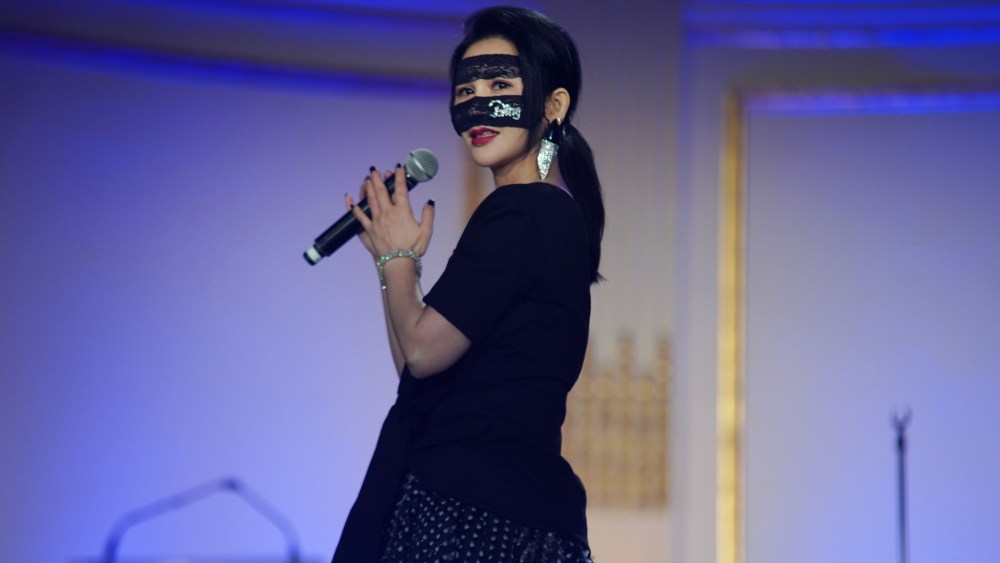 NEW YORK, NEW YORK - MAY 01: BING performs during the China Fashion Gala 2019 at The Plaza Hotel on May 01, 2019 in New York City. (Photo by Gonzalo Marroquin/Patrick McMullan via Getty Images)