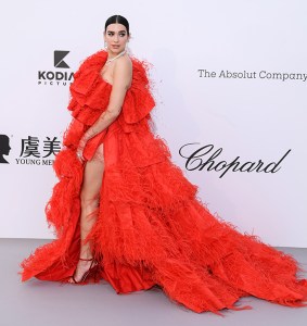 Dua Lipa, valentino spring 2019 couture gown, celebrity style, legs, feathesrs, strappy sandals, couture,amfAR's 26th Cinema Against AIDS Gala, Arrivals, 72nd Cannes Film Festival, France - 23 May 2019The star-studded event will include a black-tie dinner, a celebrity-filled live auction, a runway show of exclusive looks curated by Carine Roitfeld, and special performances by Mariah Carey, Dua Lipa, Tom Jones, and The Struts. amfAR, The Foundation for AIDS Research, is one of the world's leading nonprofit organizations dedicated to the support of AIDS research, HIV prevention, treatment education, and advocacy. Since 1985, amfAR has invested nearly $550 million in its programs and has awarded more than 3,300 grants to research teams worldwide