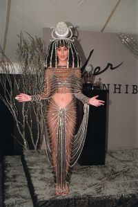 Cher Singer-actress Cher, dressed as an Egyptian goddess, unveils her signature scent "Uninhibited" at a gala Halloween party in New York City, Monday night on
CHER UNVEILS UNINHIBITED PERFUME, NEW YORK, USA