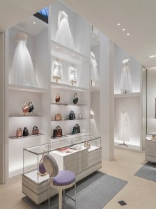 The interior of the Dior Flagship in Munich.
