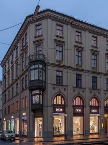 The exterior of the Dior Flagship in Munich.