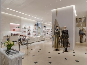 The interior of the Dior Flagship in Munich.