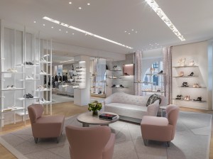The interior of the Dior Flagship in Munich.