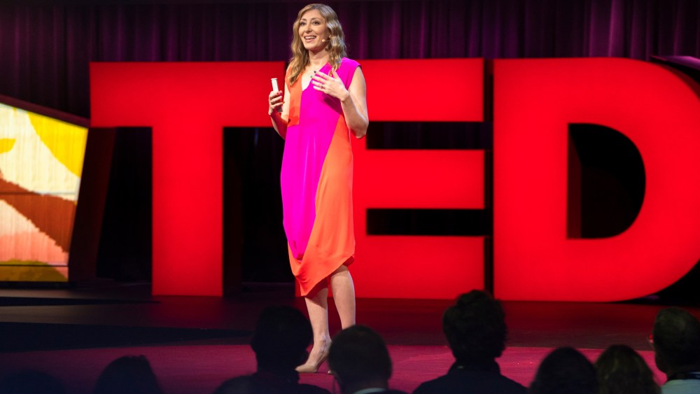 Ingrid Fetell Lee speaks at TED2018 - The Age of Amazement, April 10 - 14, 2018, Vancouver, BC, Canada. Photo: Ryan Lash / TED