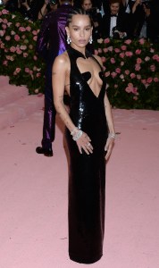 Zoë Kravitz in Saint Laurent, Met Gala 2019.
