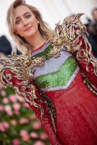 Saoirse Ronan in custom Gucci.