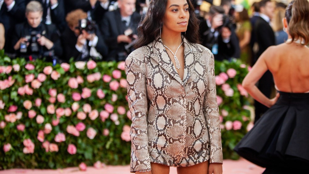 Solange Knowles in Salvatore Ferragamo.