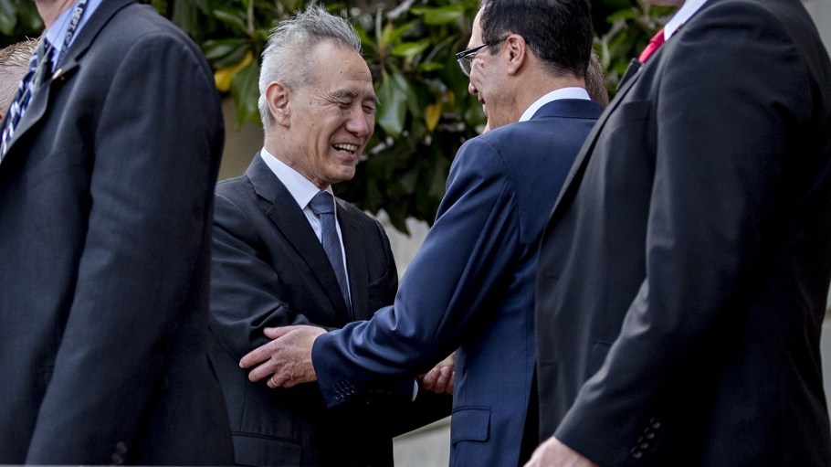 trump liu he no rush trade war deal tariffs