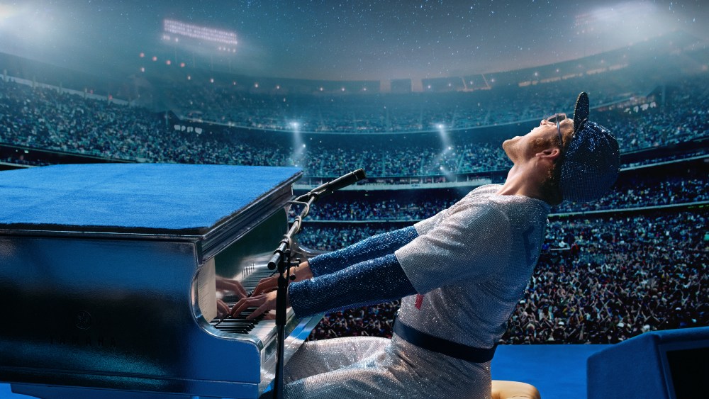 Taron Egerton as Elton John in Rocketman from Paramount Pictures.