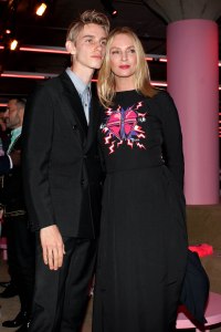 Levon Roan Thurman-Hawke and Uma Thurman
Prada Resort 2020 show, Front Row, The Piano Factory, New York, USA - 02 May 2019