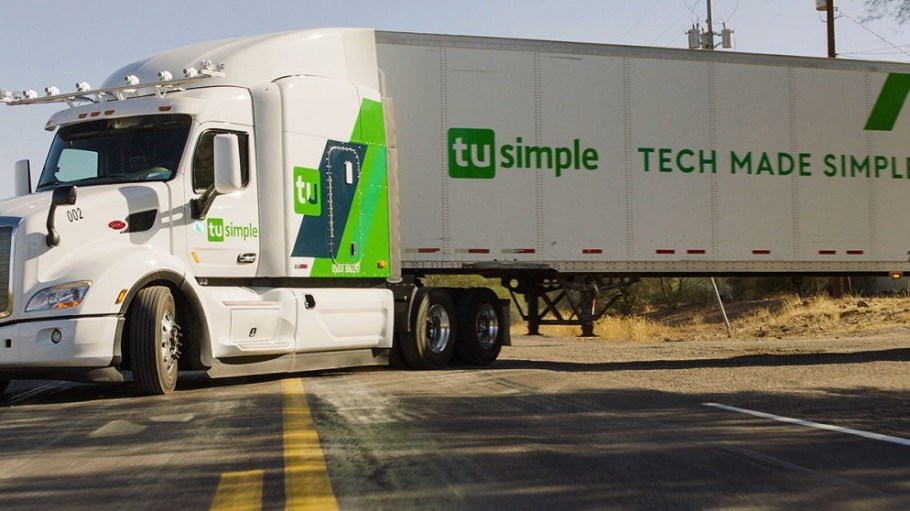 ups usps tusimple driverless trucking logistics efficiency