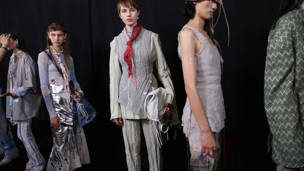 Backstage at Acne Studios RTW Spring 2020