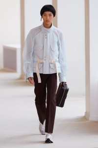 Model on the catwalk
