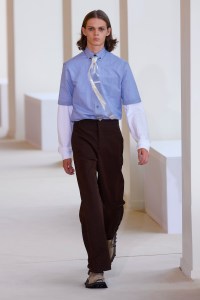 Model on the catwalk