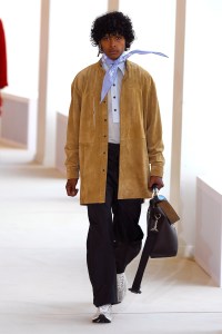 Model on the catwalk
