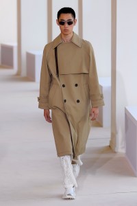 Model on the catwalk