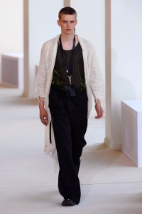 Model on the catwalk