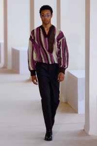 Model on the catwalk