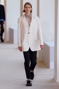Model on the catwalk