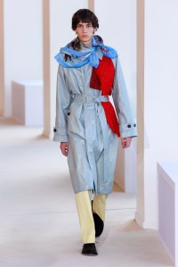 Model on the catwalk
