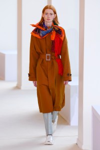 Model on the catwalk