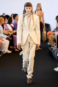Model on the catwalk