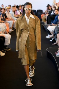 Model on the catwalk