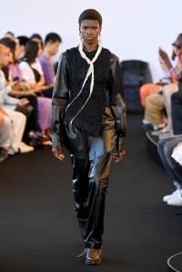 Model on the catwalk