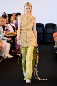 Model on the catwalk