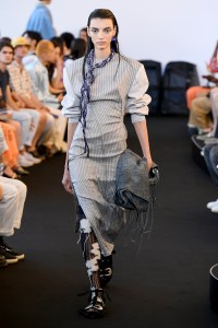 Model on the catwalk