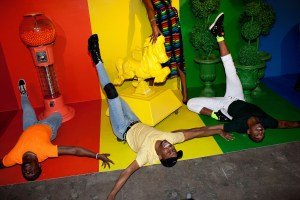 The scene at the Alice + Olivia Pride Party