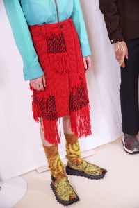Backstage at Acne Studios Men's Spring 2020