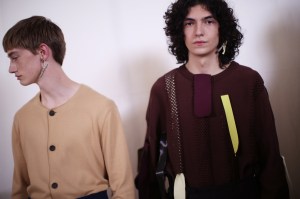 Backstage at Acne Studios Men's Spring 2020