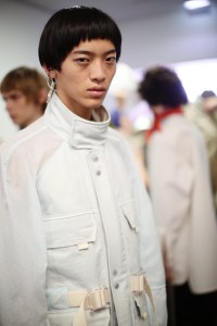 Backstage at Acne Studios Men's Spring 2020