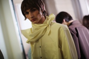 Backstage at Acne Studios Men's Spring 2020