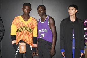Backstage at Neil Barrett Men's Spring 2020
