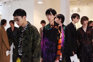 Backstage at Dries Van Noten Men's SS 2020