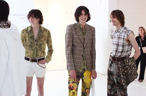 Backstage at Dries Van Noten Men's SS 2020