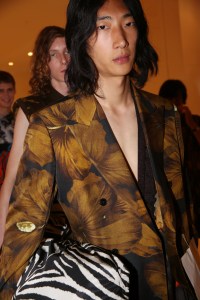Backstage at Dries Van Noten Men's SS 2020